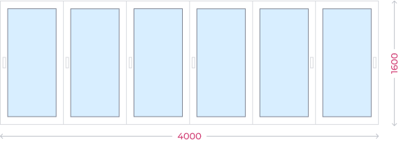 Размеры лоджии 4000