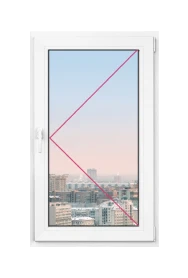 Одностворчатое окно Rehau Delight Decor 570x570 - фото - 1